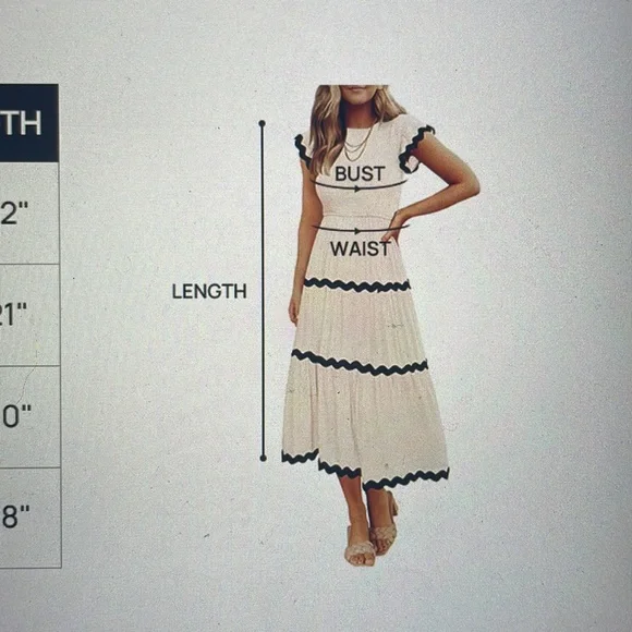 ZESICA Women's Summer Flutter Short Sleeve Smocked Maxi Dress - Picture 13 of 13